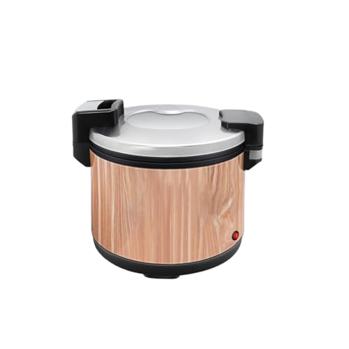 Dudass家庭用炊飯器と業務用ステンレス製炊飯器、19L/23L容量、恒温設計、ノンスティック内釜、酵素玄米、発芽酵素玄米、ホテル、レストラン、健康食品店に適しています。110V (19L,木目調)